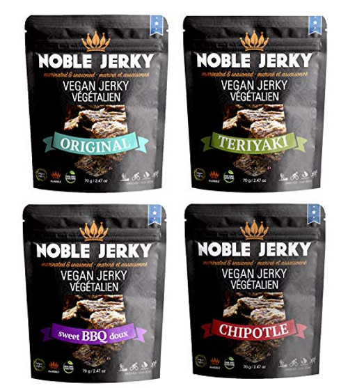 Noble Jerky Vegan Jerky Variety Pack 4 Flavors Noble Jerky Vegan Jerky Variety Pack 4 Flavors