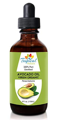 100 Pure Organic Avocado Oil 4 oz  Unrefined Virgin Cold Pressed Carrier Oil for Hair Growth Face Skin Food