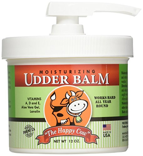 The Happy Cow Moisturizing Udder Balm  12 ounce pump