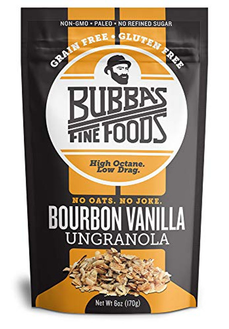 Paleo GrainFree Granola Bubbas Fine Foods Bourbon Vanilla GlutenFree Breakfast Cereal 6 Ounce Pack of 1 Paleo GrainFree Granola Bubbas Fine Foods Bourbon Vanilla GlutenFree Breakfast Cereal 6 Ounce Pack of 1