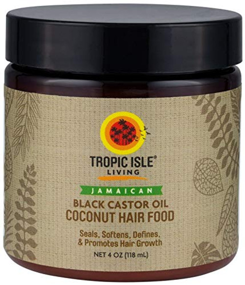 Tropic Isle Living Coconut Jamaican Black Castor Oil Hair Food 4 oz Tropic Isle Living Coconut Jamaican Black Castor Oil Hair Food 4 oz