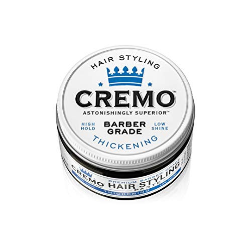 Cremo Premium Barber Grade Hair Styling Thickening Paste High Hold Low Shine 4 Oz