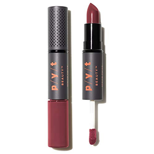 PYT Beauty Double Duty Lipstick Lip Gloss Mauve Rose Moisturizing Hypoallergenic Cruelty Free Vegan 1 Count PYT Beauty Double Duty Lipstick Lip Gloss Mauve Rose Moisturizing Hypoallergenic Cruelty Free Vegan 1 Count