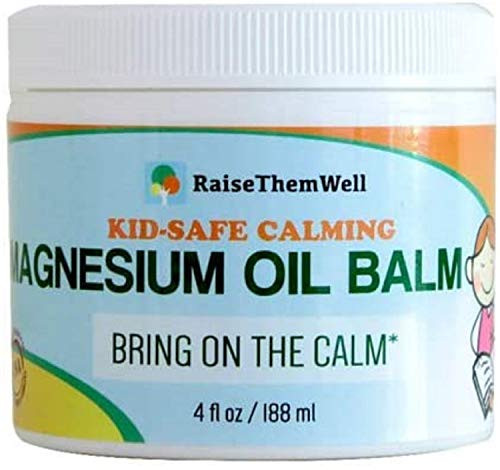 Kids Safe Magnesium Oil Balm  Calm Magnesium Cream Magnesium Sleep Aid for Kids Rub 4 Ounces
