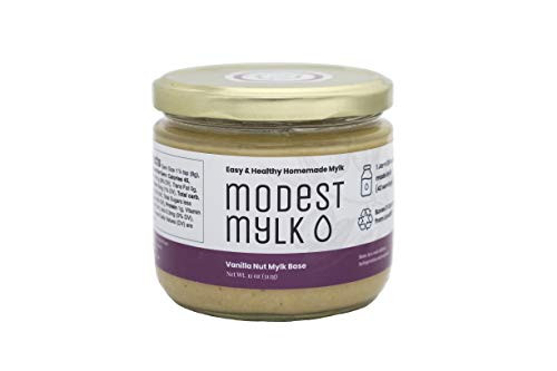 Modest Mylk Vanilla Nut Mylk Base Concentrate for Making NonDairy Milk 11 oz Jar 42 Servings
