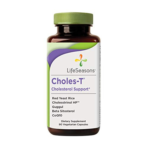 LifeSeasons  CholesT  Natural Cholesterol Support Supplement  Aids in Heart and Liver Health  Contains Red Yeast Rice  90 Capsules