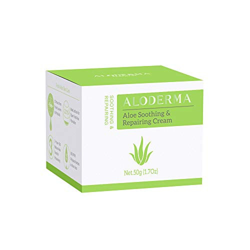 Aloderma Soothing and Reparing Cream 50g with Pure Organic Aloe Juice