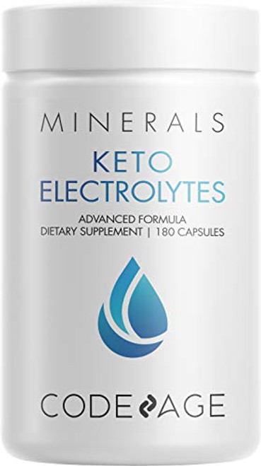 Keto Electrolytes Supplement Vegan Electrolyte Tablets w Magnesium Potassium Calcium Salt Electrolyte Powder Salt Pills Drink Hydration Supplements NonGMO Keto Diet 180 Capsules Keto Electrolytes Supplement Vegan Electrolyte Tablets w Magnesium Potassium Calcium Salt Electrolyte Powder Salt Pills Drink Hydration Supplements NonGMO Keto Diet 180 Capsules