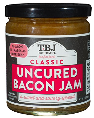 TBJ Gourmet Classic Bacon Jam  Original Recipe Bacon Spread  Uses Real Bacon No Preservatives  Authentic Bacon Jams  9 Ounces