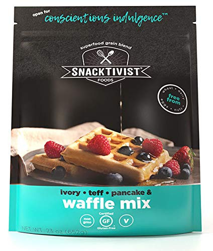 Snacktivist Foods Waffle and Pancake Mix GlutenFree NonGMO EggFree DairyFree 23 Ounce