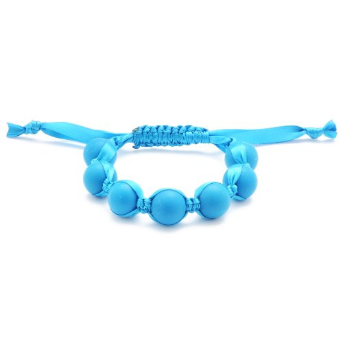 Chewbeads Cornelia Teething Bracelet 100 Safe Silicone  Deep Sea Blue