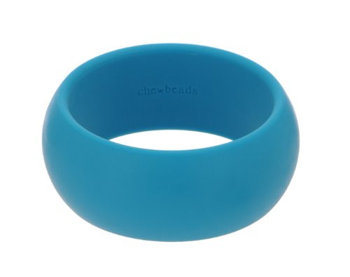 Chewbeads Charles Teething Bracelet 100 Safe Silicone  Deep Sea Blue