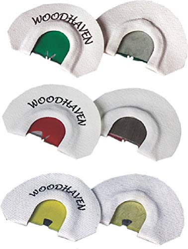 Woodhaven Custom Calls Small Frame Diaphragm Turkey Call Packgreenyellowred