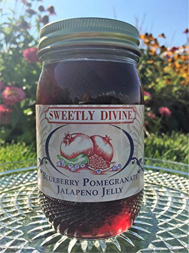 Sweetly Divine Hot Pepper Jelly Blueberry Pomegranate Jalapeno