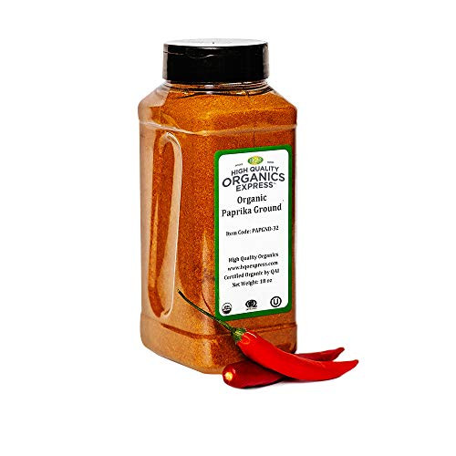 HQOExpress  Organic Paprika  18 oz Chef Jar