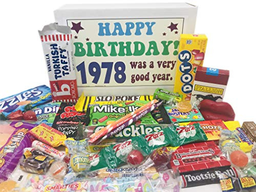 Woodstock Candy ~ 1978 42nd Birthday Gift Box Nostalgic Retro Candy Assortment from Childhood for 42 Year Old Man or Woman Born 1978 Jr Woodstock Candy ~ 1978 42nd Birthday Gift Box Nostalgic Retro Candy Assortment from Childhood for 42 Year Old Man or Woman Born 1978 Jr