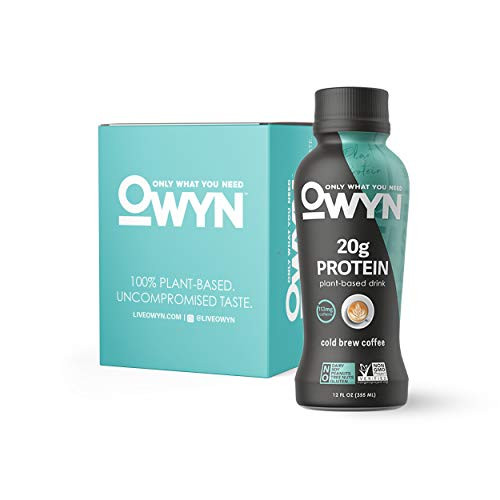 OWYN 100 Vegan PlantBased Protein Shakes Cold Brew 12 Fl Oz Pack of 4 DairyFree GlutenFree SoyFree Tree NutFree EggFree AllergyFree Vegetarian OWYN 100 Vegan PlantBased Protein Shakes Cold Brew 12 Fl Oz Pack of 4 DairyFree GlutenFree SoyFree Tree NutFree EggFree AllergyFree Vegetarian