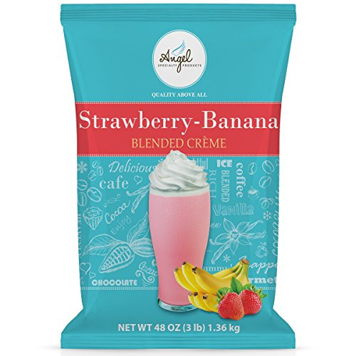 Angel Specialty Products Blended Smoothie 3Pound Bag Instant Frappe Powder Mix Strawberry Banana 3 LB 34 Servings Angel Specialty Products Blended Smoothie 3Pound Bag Instant Frappe Powder Mix Strawberry Banana 3 LB 34 Servings