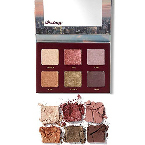 Wander Beauty Wanderess Rush Eyeshadow Palette  6 Buttery Eye Shadows Foil Shimmer  Matte LongWearing CreaseProof Fade Proof Cruelty Free Vegan Enriched with Natural Ingredients