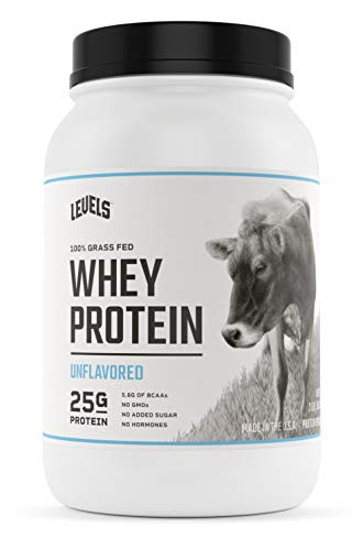 Levels 100 Grass Fed Whey Protein No GMOs Unflavored 2LB