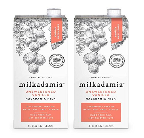 milkadamia Macadamia Milk Unsweetened Vanilla  32 Oz 2 Count