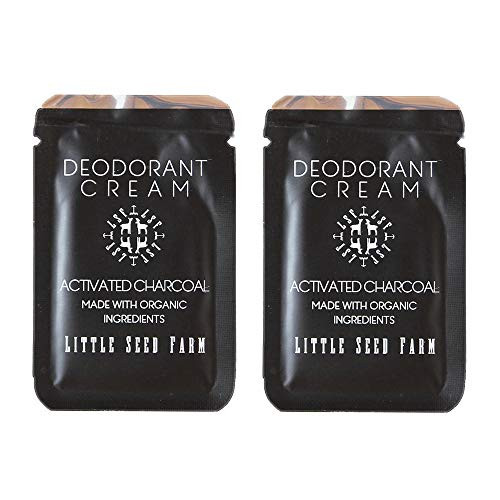Little Seed Farm  Deodorant Cream Samples 2 Pack Activated Charcoal