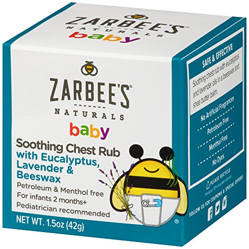 Zarbees Naturals Baby Soothing Chest Rub with Eucalyptus Lavender  Beeswax 15 Ounce