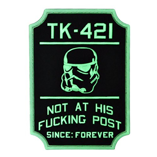 TK421 GlowinTheDark Star Wars Morale Patch by Violent Little Machine Shop