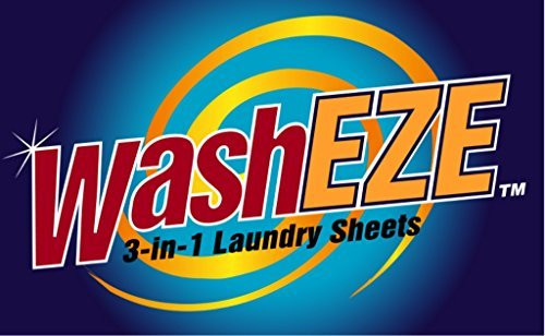 WashEZE 3in1 Laundry Detergent Sheets 20 Loads Scented The Perfect Travel Dorm College Airline Camping and RV Laundry Detergent