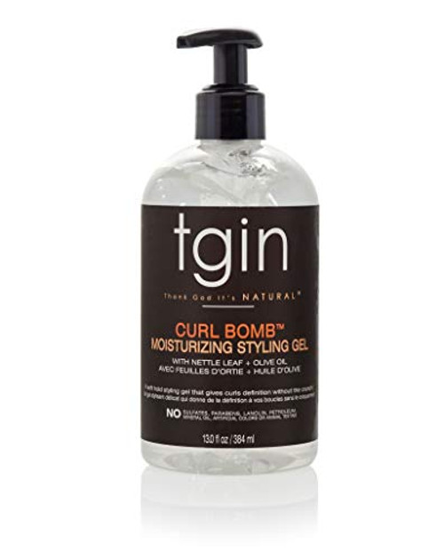 tgin Curl Bomb Moisturizing Styling Gel For Natural Hair  Dry Hair  Curly Hair  13 Oz