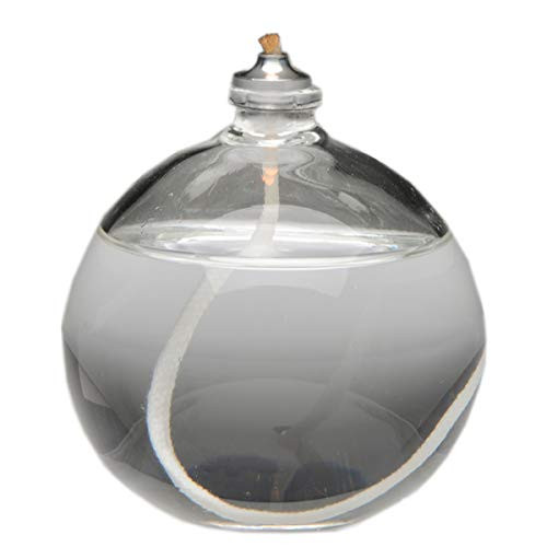 Firefly Refillable Liquid Bliss Petite Round Glass Oil Candle  Sturdy Borosillicate Glass  Eco Friendly