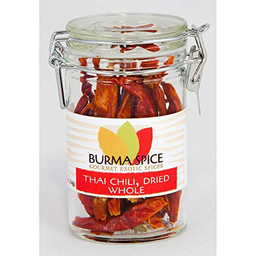 Thai Chili Whole  Birds Eye Chili  Perfect for Thai Soups and Pad Thai 06 oz