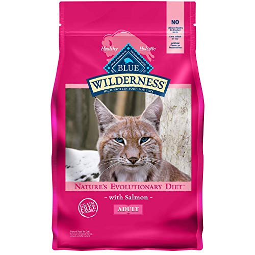 Blue Buffalo Wilderness High Protein Natural Adult Dry Cat Food Salmon 5lb