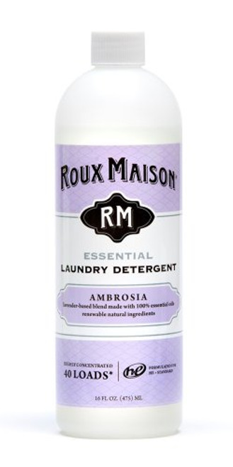 Roux Maison Essential Laundry Detergent Odor Eliminator HE Detergent All Natural Laundry Detergent Up to 40 Machine Loads or 80 Hand Washes Ambrosia 16oz Roux Maison Essential Laundry Detergent Odor Eliminator HE Detergent All Natural Laundry Detergent Up to 40 Machine Loads or 80 Hand Washes Ambrosia 16oz