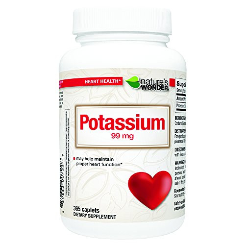 Natures Wonder Potassium 99mg Tablets 365 Count
