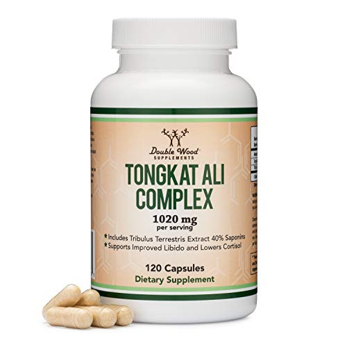 Tongkat Ali Extract 200 to 1 Longjack Eurycoma Longifolia 1000mg per Serving 120 Capsules Natural Testosterone Supplement and Libido Booster with 20mg Tribulus Terrestris by Double Wood Tongkat Ali Extract 200 to 1 Longjack Eurycoma Longifolia 1000mg per Serving 120 Capsules Natural Testosterone Supplement and Libido Booster with 20mg Tribulus Terrestris by Double Wood