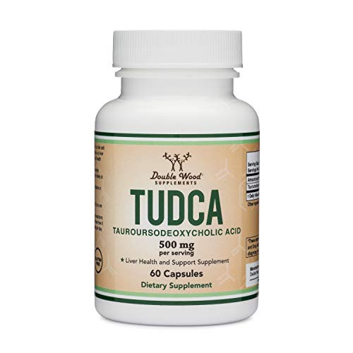 TUDCA Liver Support Supplement 500mg Servings Liver Health Aid for Detox and Cleanse 60 Capsules 250mg Genuine Bile Acid TUDCA With Strong Bitter Taste by Double Wood Supplements TUDCA Liver Support Supplement 500mg Servings Liver Health Aid for Detox and Cleanse 60 Capsules 250mg Genuine Bile Acid TUDCA With Strong Bitter Taste by Double Wood Supplements