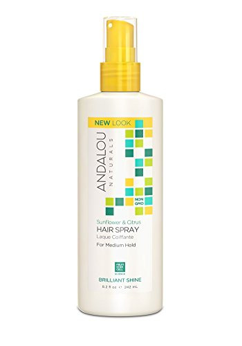 Andalou Naturals Sunflower  Citrus Brilliant Shine Hair Spray 82 Fl Oz