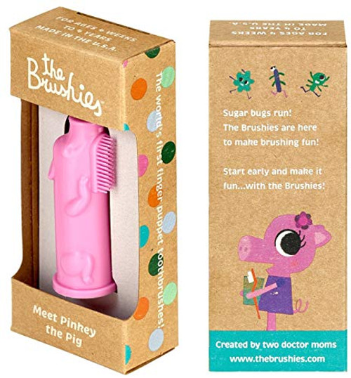 The Brushies Baby  Toddler Toothbrush Pinkey The Pig