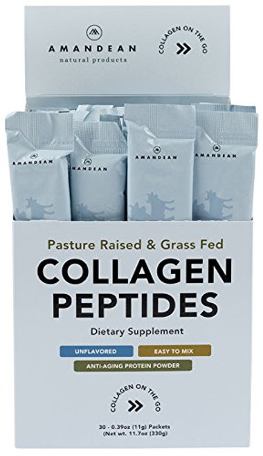 Collagen Peptides Powder Packets 30 Individual Stick Packs GrassFed Hydrolyzed Collagen Protein Unflavored Easy to Mix Paleo Keto Friendly Promotes Healthy Joints Gut Skin Hair Nails Collagen Peptides Powder Packets 30 Individual Stick Packs GrassFed Hydrolyzed Collagen Protein Unflavored Easy to Mix Paleo Keto Friendly Promotes Healthy Joints Gut Skin Hair Nails