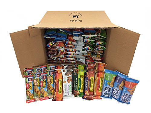 Healthy Bar Snack Mix  Sweet and Salty Granola Bar Variety Pack  Nature Valley Kashi Quaker  72 Bar Bundle