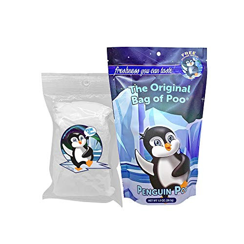 The Original Bag of Poo Penguin Poop White Cotton Candy for Novelty Poop Gag Gifts