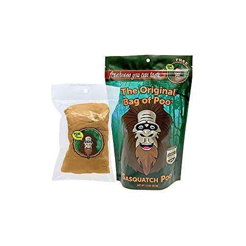 The Original Bag of Poo Sasquatch Poop Brown Cotton Candy for Novelty Poop Gag Gifts