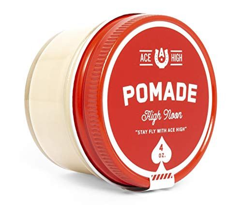 Ace High High Noon Pomade Barbershop Scent Strong Hold Natural Shine Water Based Hand Crafted 4oz