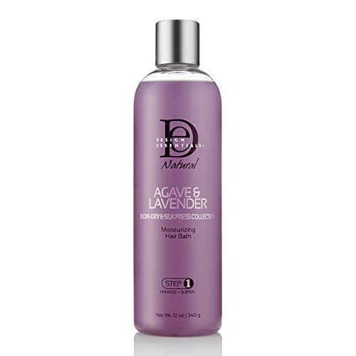 Design Essentials Agave  Lavender Moisturizing Hair Bath SulfateFree Shampoo BlowDry  Silk Press Collection  12oz