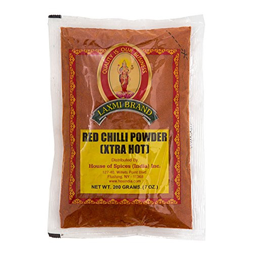 Laxmi Traditional Indian Spicy Red Chili Powder Extra Hot  7oz