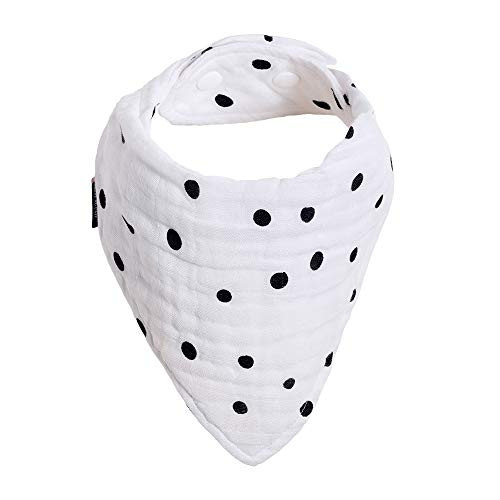 Bebe au Lait Oh So Soft Luxury Muslin Bandana Bib 4Layer Muslin Design Stylish Pattern Dottie
