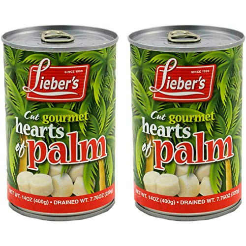 Liebers Cut Hearts of Palm 14 oz  Kosher For Passover 2Pack
