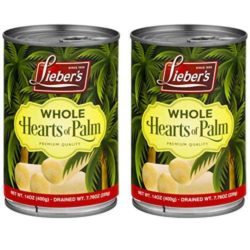 Liebers Whole Hearts of Palm 14 oz  Kosher For Passover 2Pack