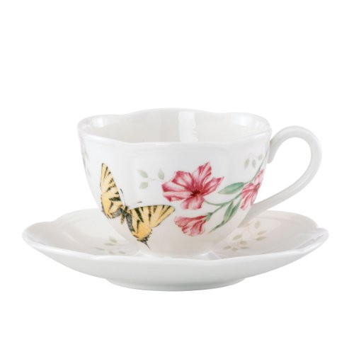 Lenox Butterfly Meadow Tiger Swallow Tail Cup and Saucer Set